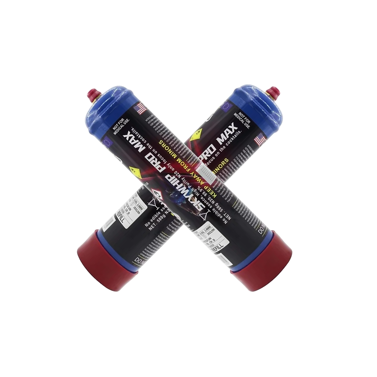 2 x SkyWhip Pro max 660g Cream Chargers